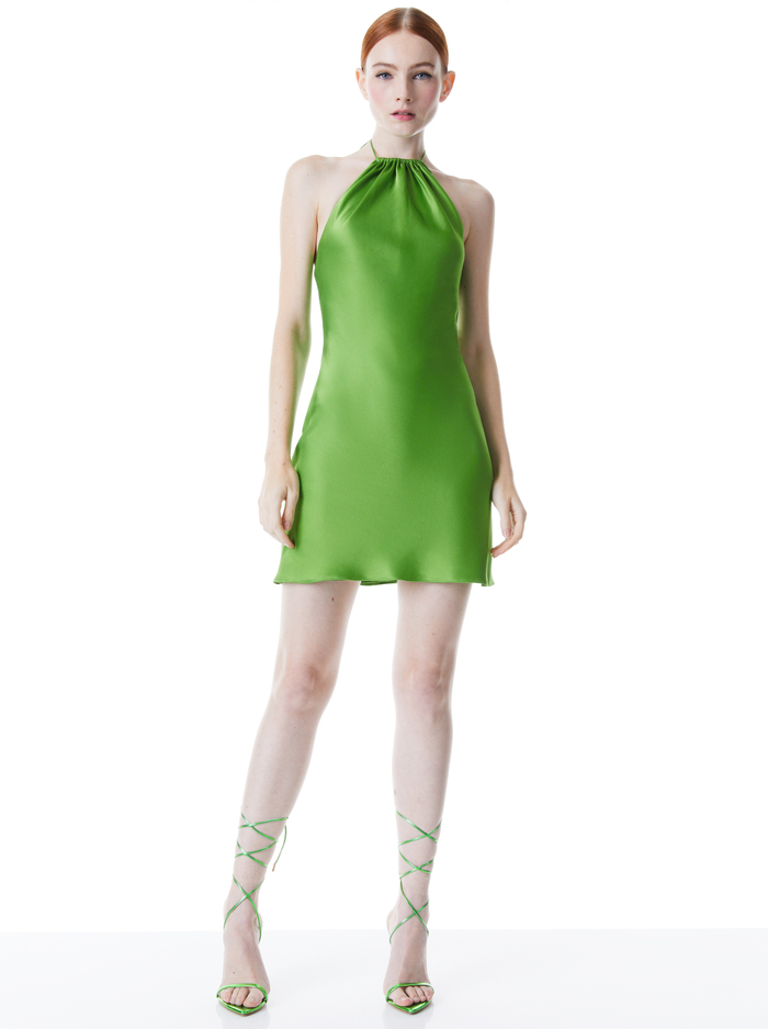 ZUMI A-LINE MINI DRESS - PARROT - Alice And Olivia