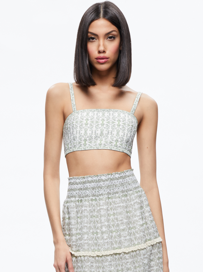 SASHA BANDEAU BRA TOP - REPUBLIC GEO - Alice And Olivia