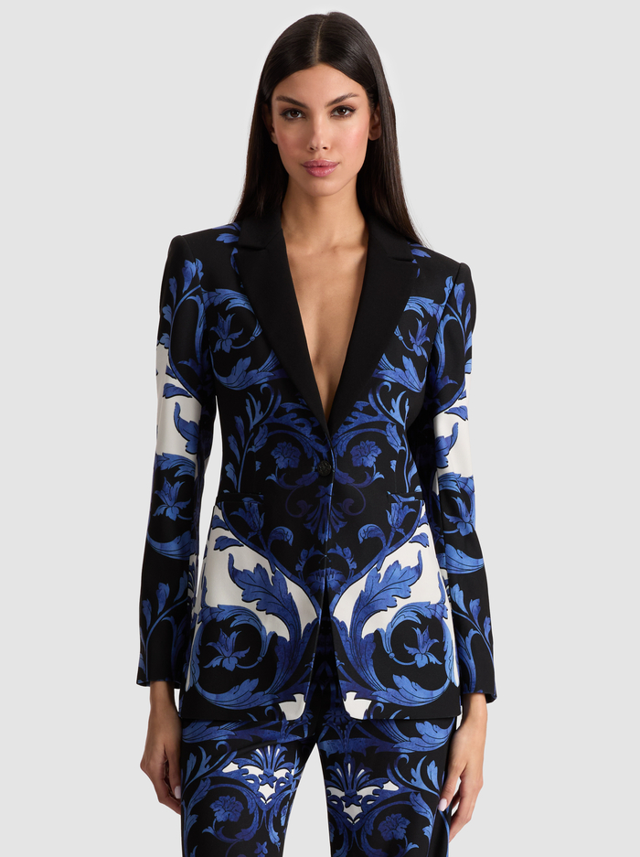 BREANN PRINTED BLAZER - REGAL RETREAT - Alice And Olivia