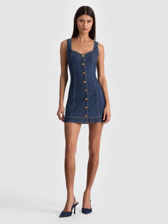 DANICA DARK INDIGO-BEA DENIM MINI DRESS