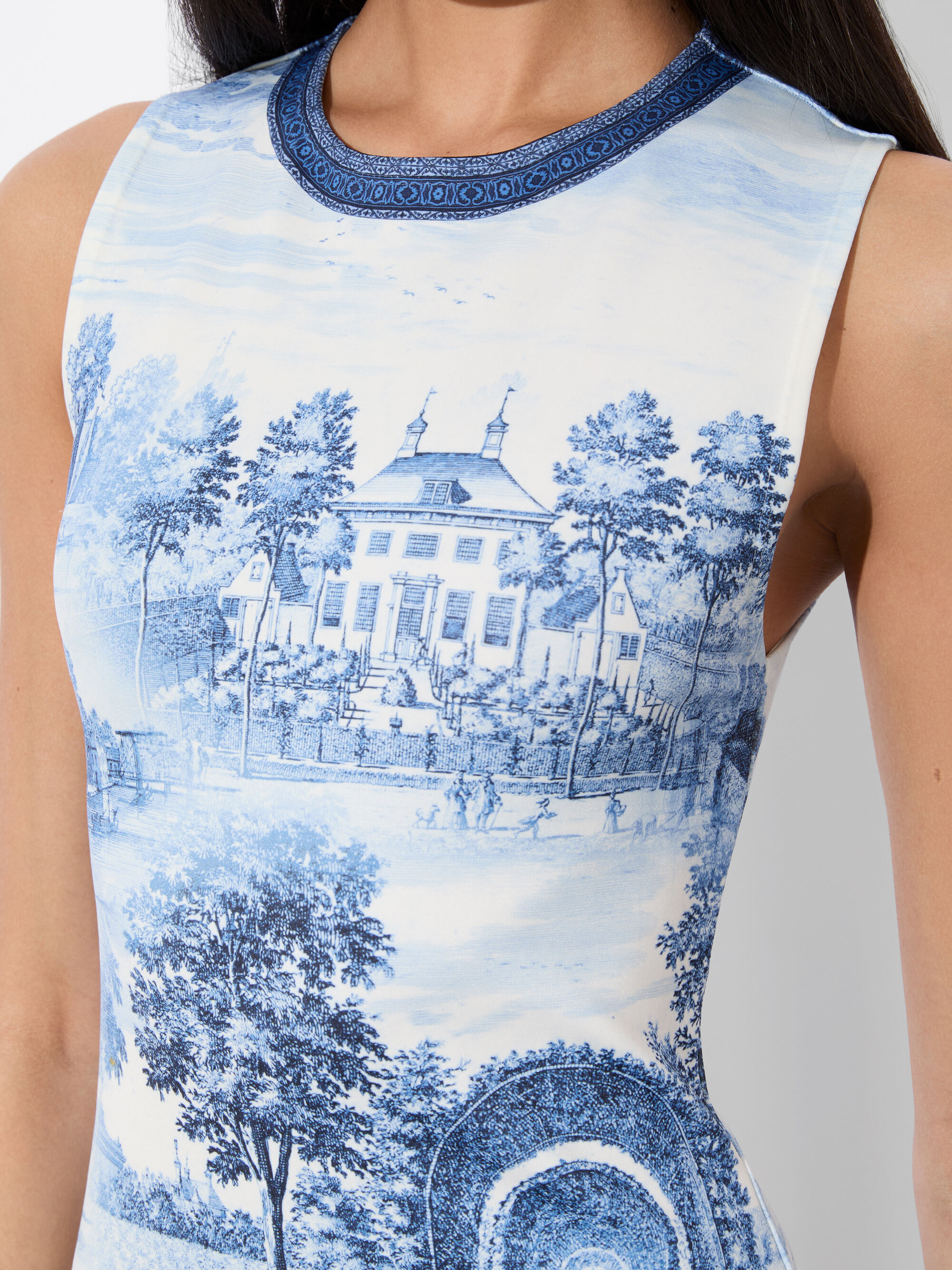 Wynell StaceFace Fitted Mini Dress Pure Paradise - Alice + Olivia