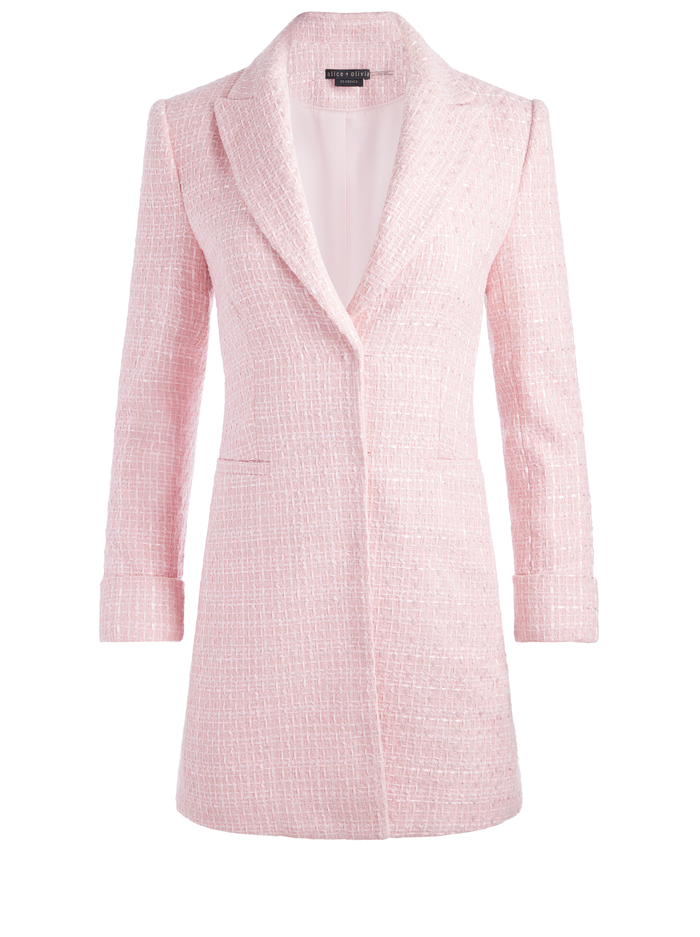 JUSTIN BLAZER DRESS - SHELL PINK image 5 - Alice And Olivia