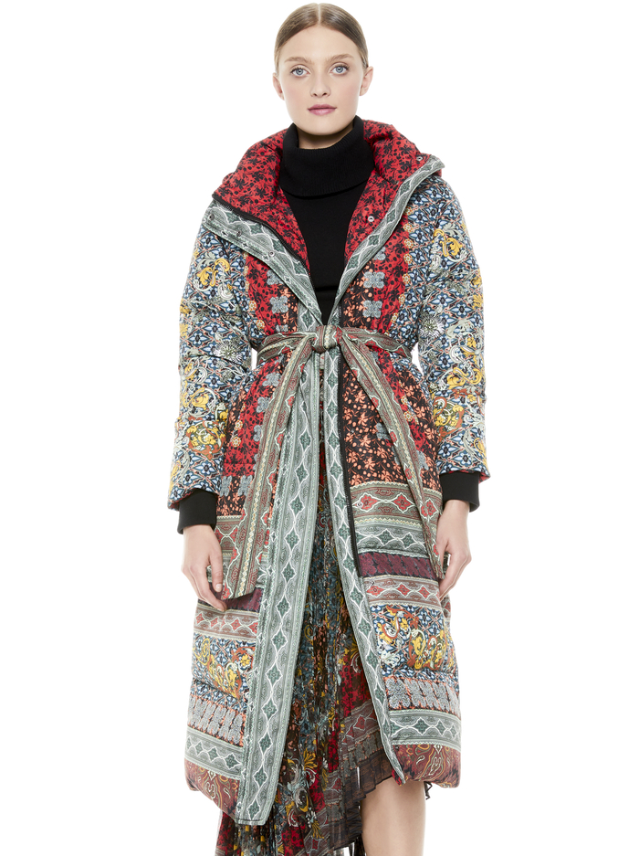 JULIAN OVERSIZED PAISLEY PUFFER - ALWAYS FOREVER MULTI image 1 - ALICE + OLIVIA