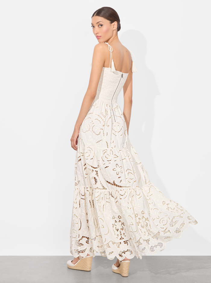 MARNA TIERED MAXI DRESS - OFF WHITE image 2 - Alice And Olivia