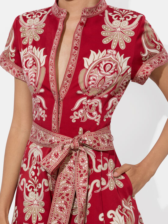 SERENADE DARK CHERRY-LUCY BUTTON DOWN ROMPER