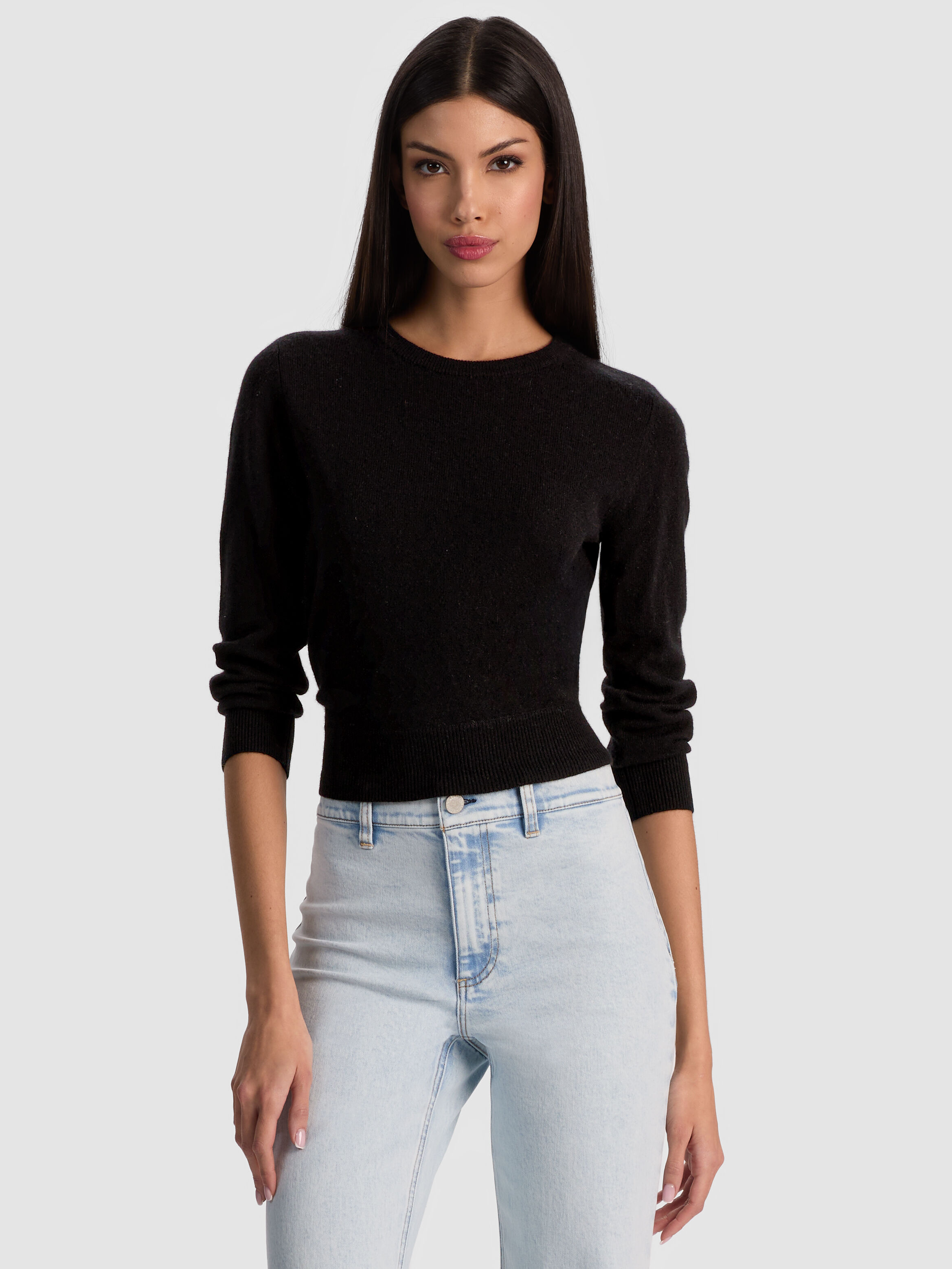 A　A.PRESSE Pullover Sweater comoli Comoli Cashmere Garment Dyed Crewneck Knit Black – Neighbour