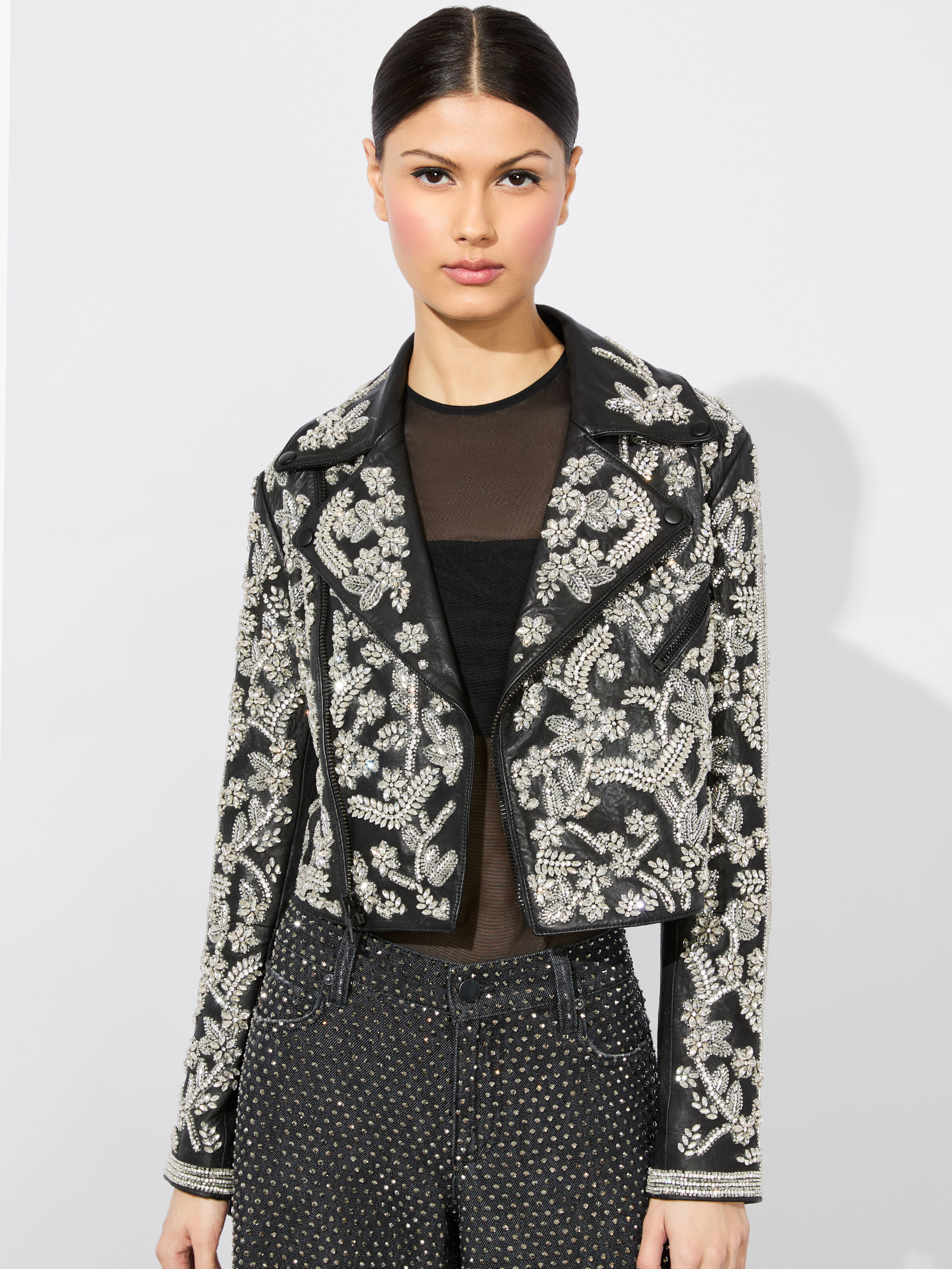 全国どこでも送料無料！ Kidman Jacket In Black/silver | Alice + Olivia ジャケット・アウター