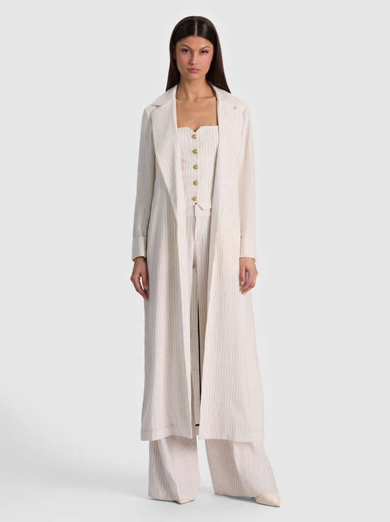 SHELIA LINEN MAXI BLAZER