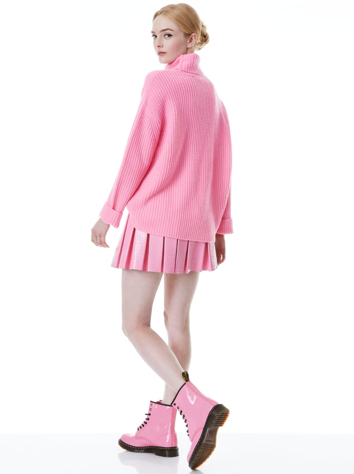 NORMA TURTLENECK PULLOVER SWEATER - PRIMROSE image 1 - Alice And Olivia