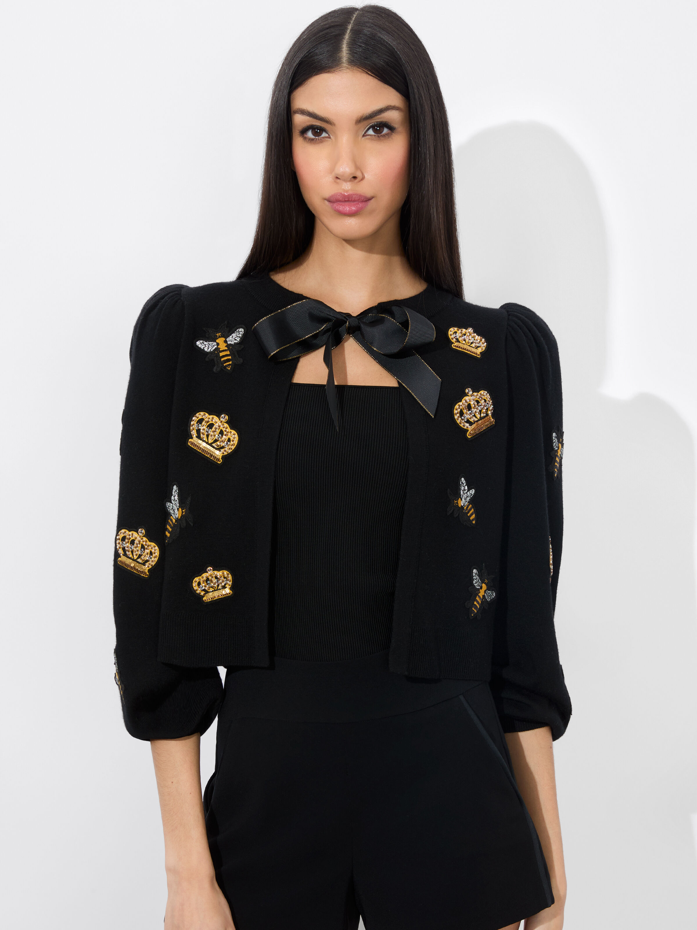 Willa Puff Sleeve Blouse In Queen Bee | Alice + Olivia