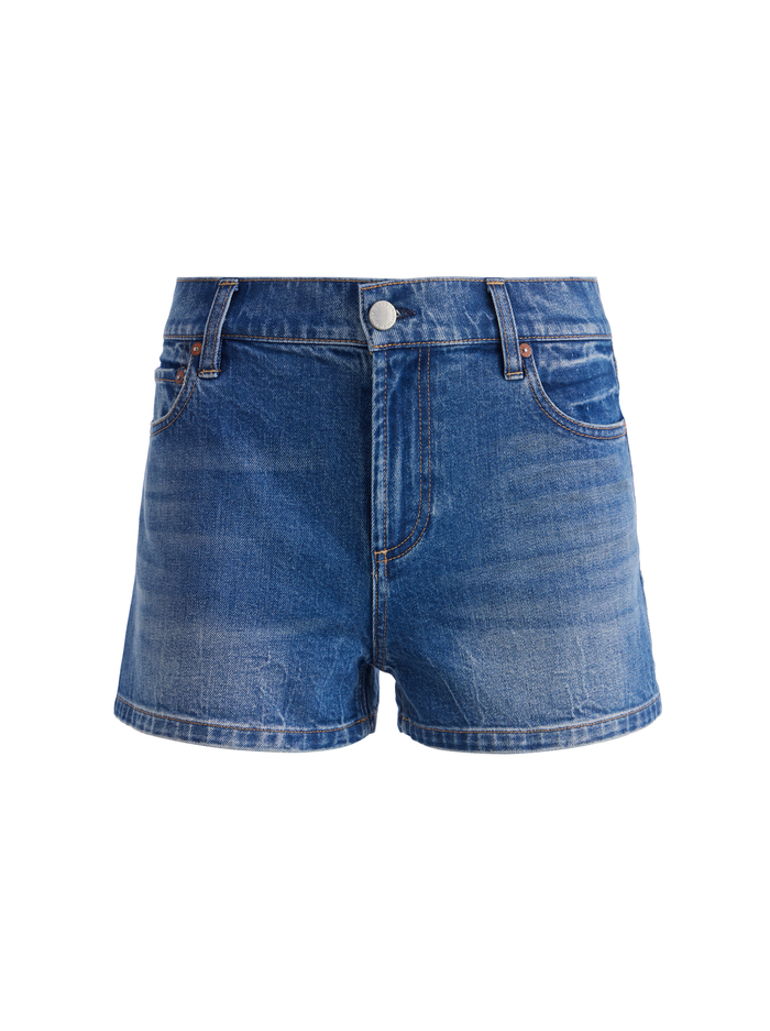 ERNIE LOW RISE BUCKLEBACK SHORT - BROOKLYN BLUE image 5 - Alice And Olivia