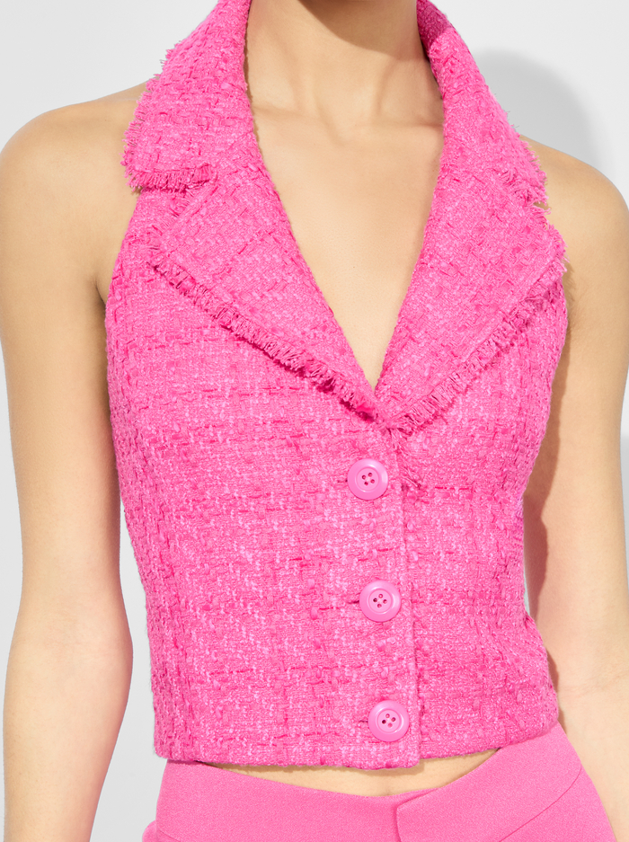 MERI HALTER VEST - WILD PINK image 3 - Alice And Olivia