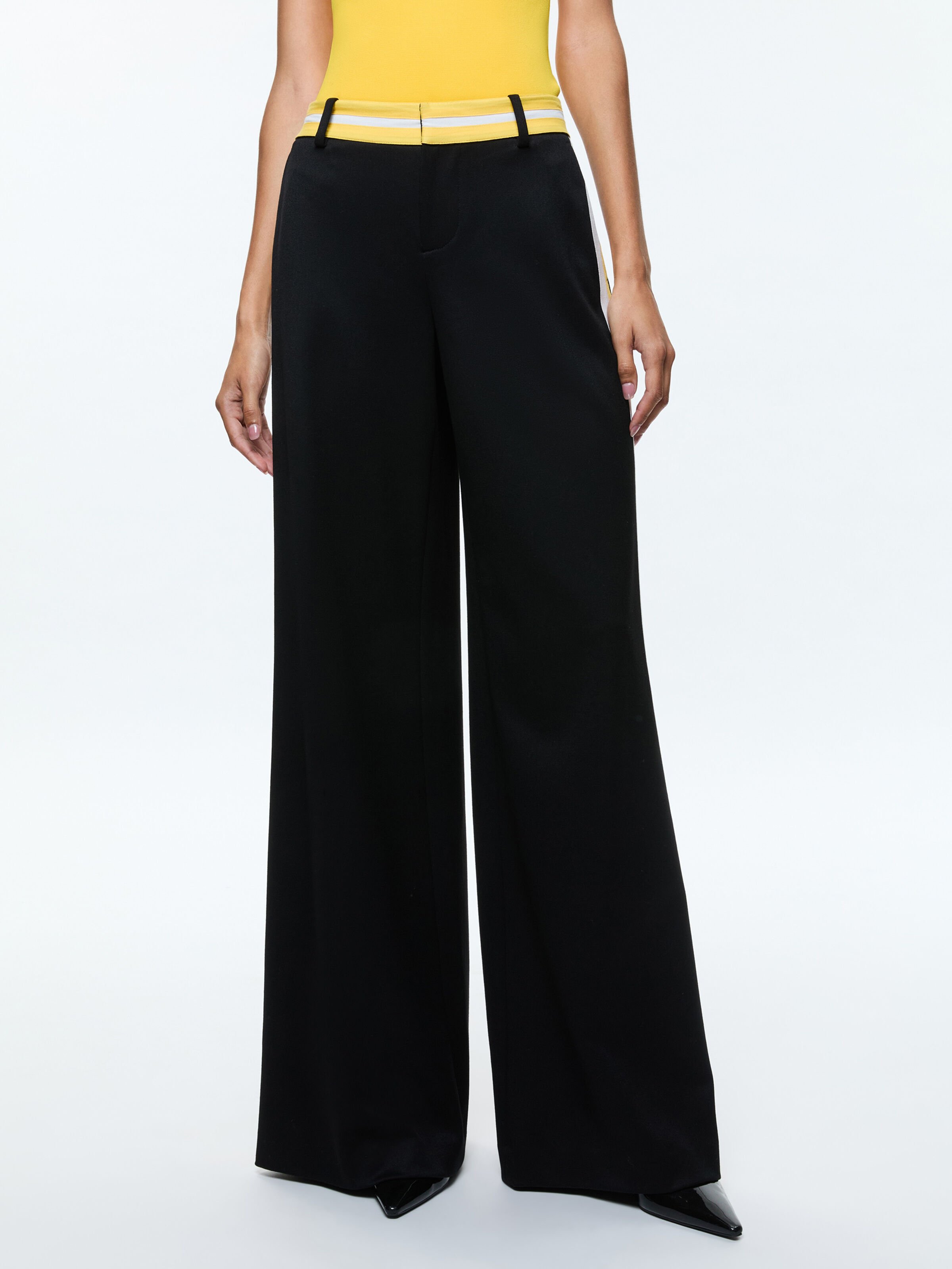 Alice and olivia eric wide leg pants hot sale