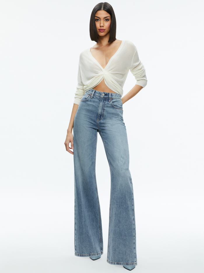 AKERS REVERSIBLE PULLOVER - ECRU image 4 - Alice And Olivia