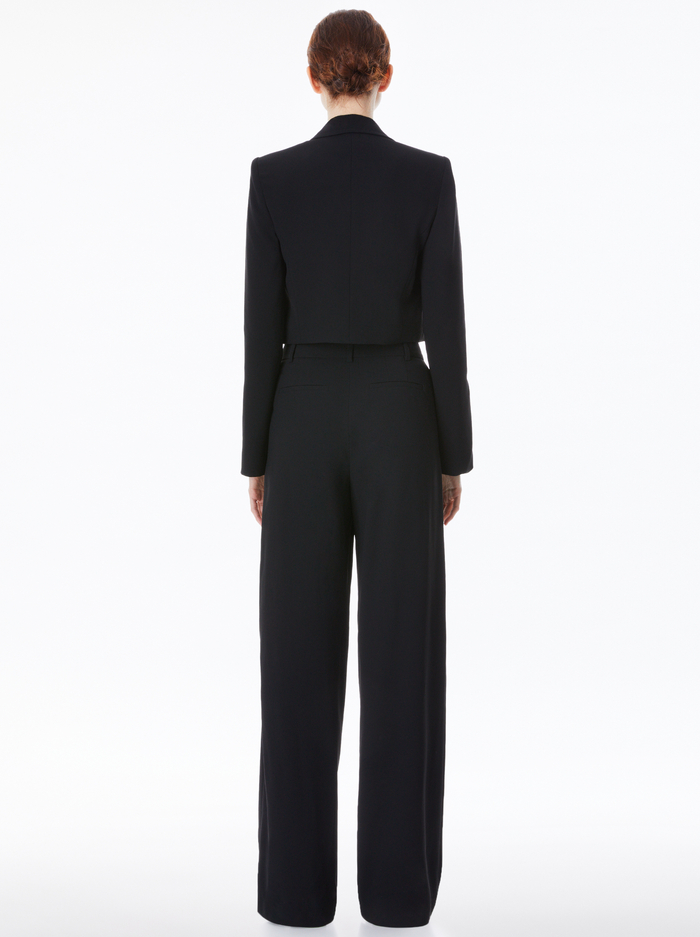 BREANN PRINTED BLAZER - BLACK image 1 - ALICE + OLIVIA