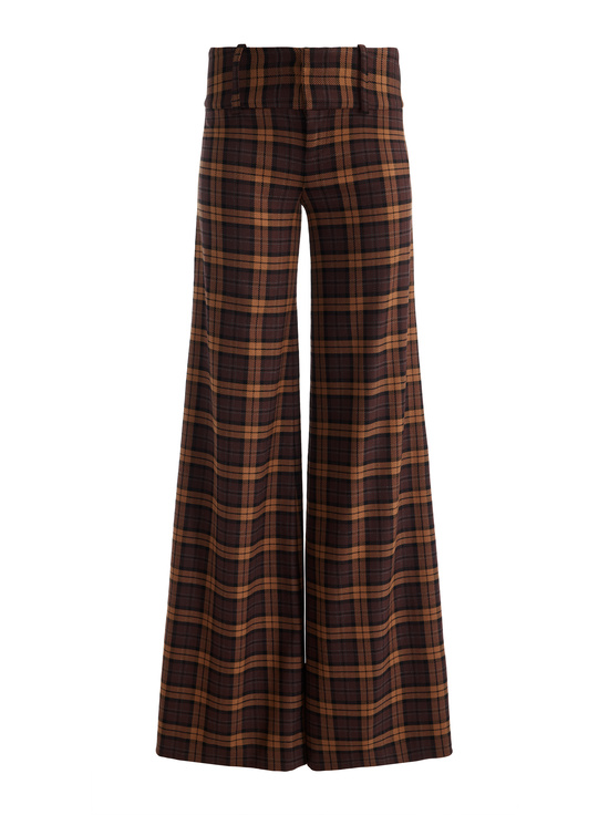 DARK CHOCOLATE/CAMEL-OLIVIA WIDE LEG PANT
