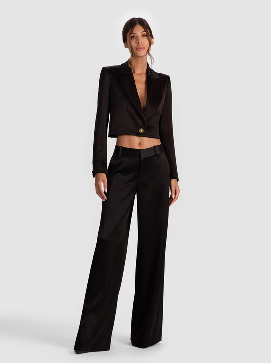 BLACK-INES CROPPED BOXY BLAZER