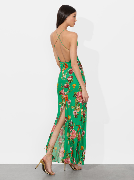HAMPTONS FLORAL-LOMA MAXI SLIP DRESS