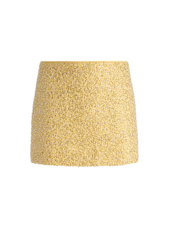 BUTTER-ECENIA EMBELLISHED TWEED MINI SKIRT