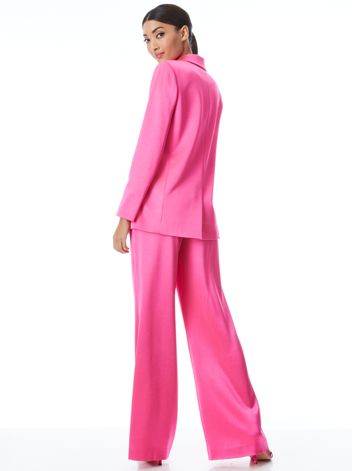 Dylan High Waisted Wide Leg Pant In Wild Pink | Alice And Olivia