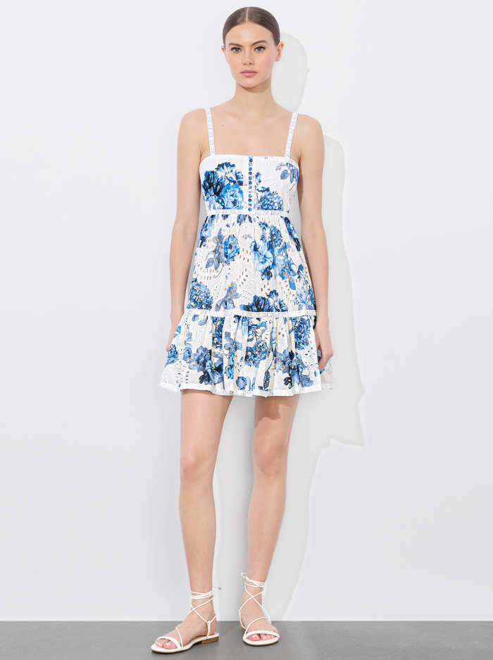 FALLON BABYDOLL MINI DRESS - AFFECTION SMALL - Alice And Olivia