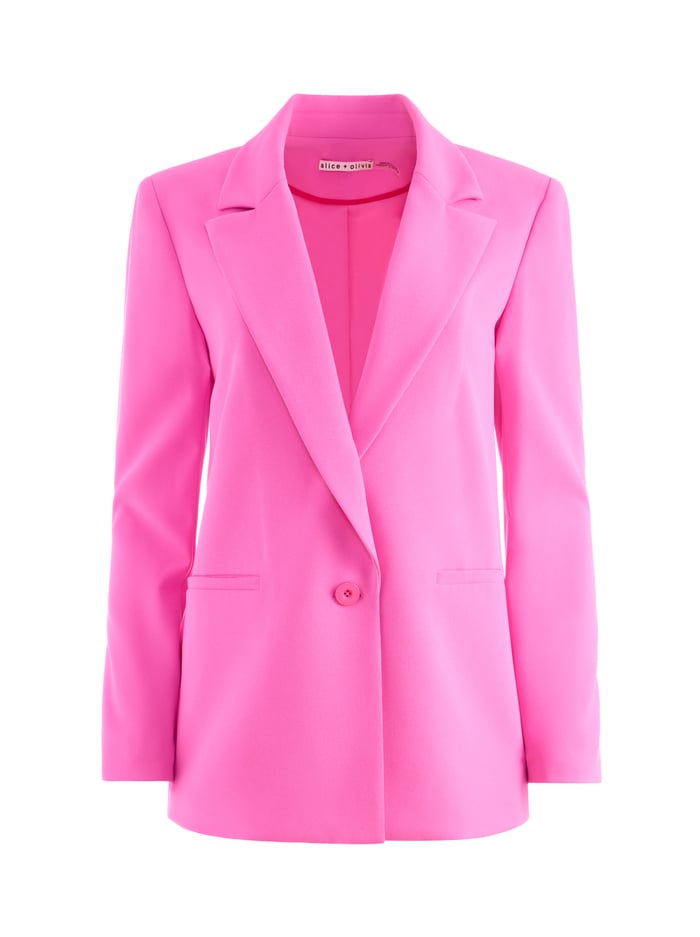 DENNY BOYFRIEND BLAZER - FRENCH ROSE image 5 - ALICE + OLIVIA