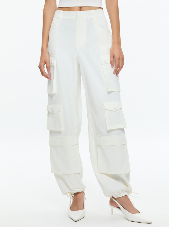 OLYMPIA CARGO PANTS - OFF WHITE - Alice And Olivia