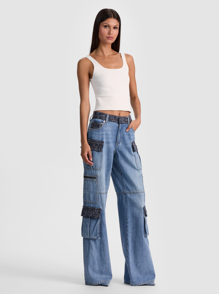 CAY CARGO JEAN - CELINE VINTAGE image 4 - Alice And Olivia