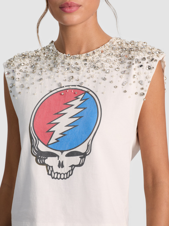 OFF WHITE/MULTI-A+O X GRATEFUL DEAD MICAH MUSCLE TANK