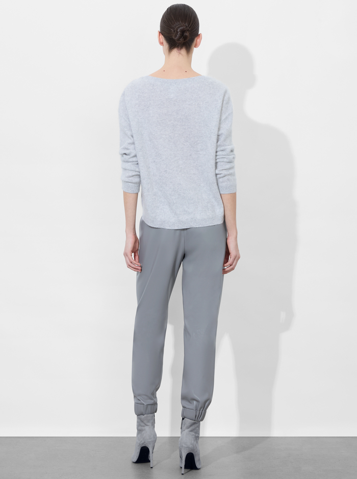 WILLIAMS CASHMERE PULLOVER - STORM GREY HEATHER image 2 - Alice And Olivia