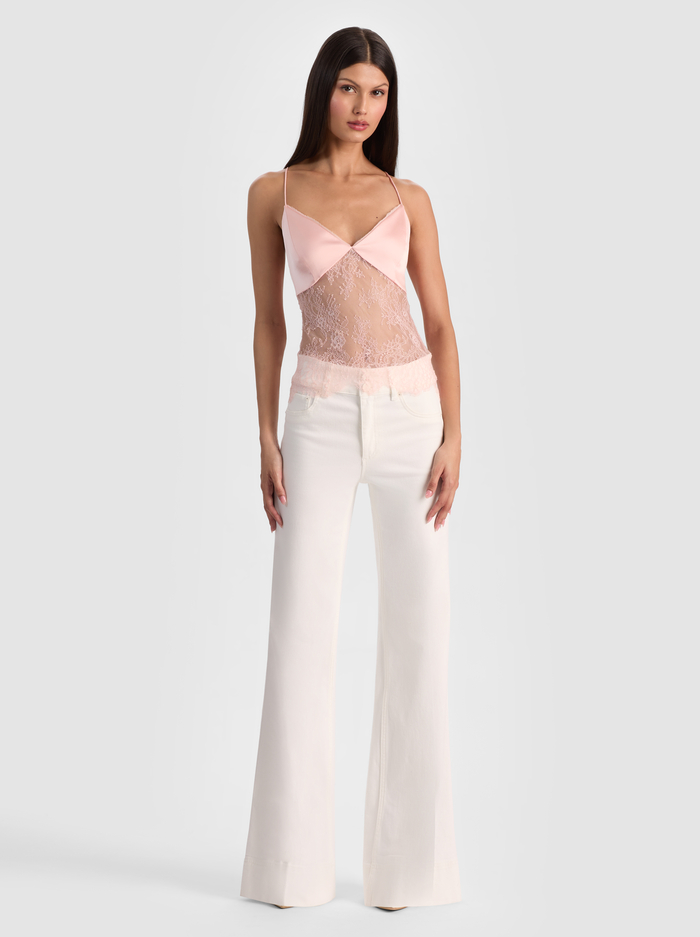 JULIETTA LACE TANK - ENGLISH ROSE image 2 - ALICE + OLIVIA