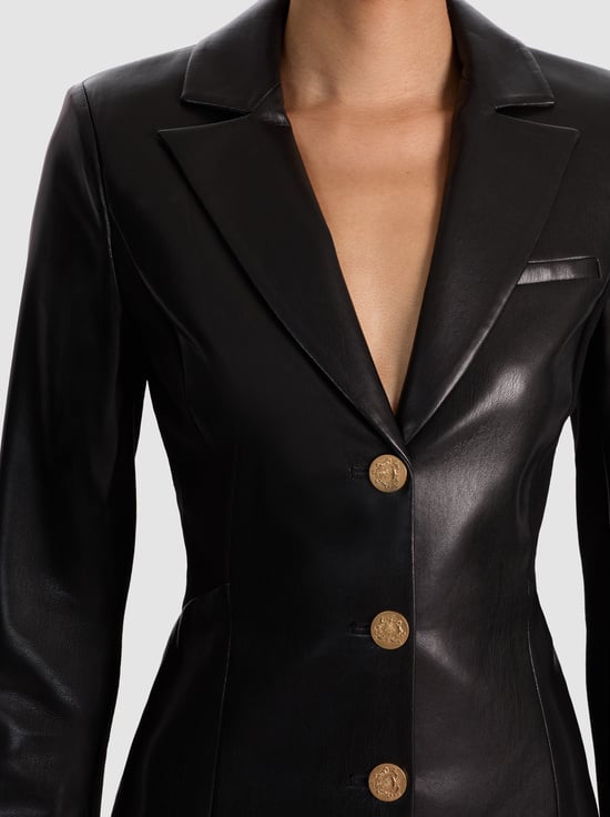 BLACK-MICHELLE VEGAN BLAZER DRESS