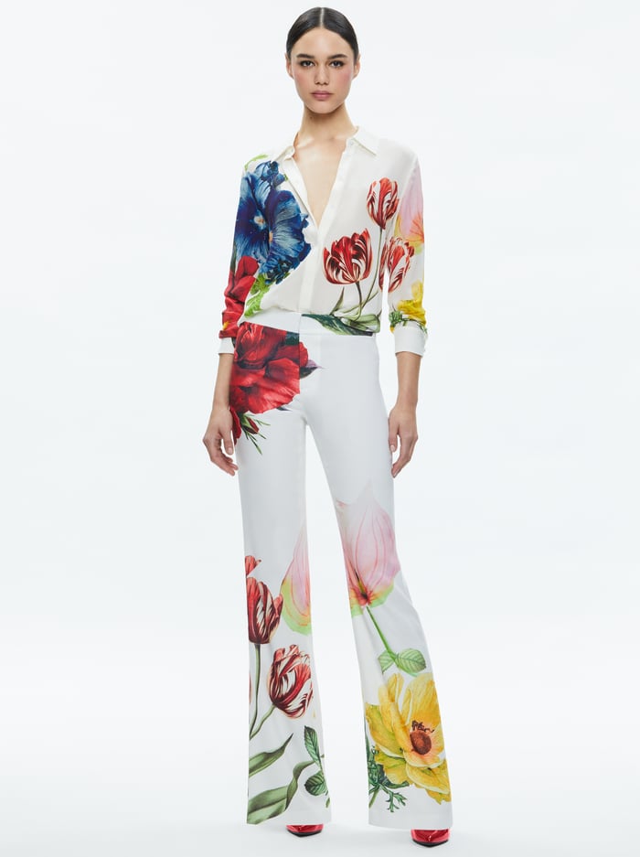 LIVI MID RISE TROUSER - LE PARISIEN image 2 - Alice And Olivia