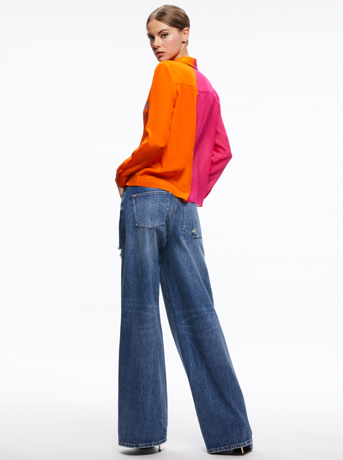 A+O X DEBORAH KASS WILLA PLACKET TOP - SWEET THING image 1 - ALICE + OLIVIA