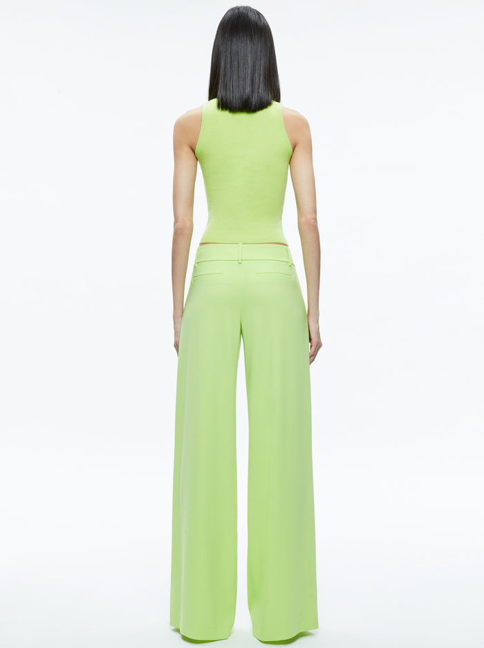 ERIC LOW RISE PANT - SHARP GREEN image 2 - Alice And Olivia
