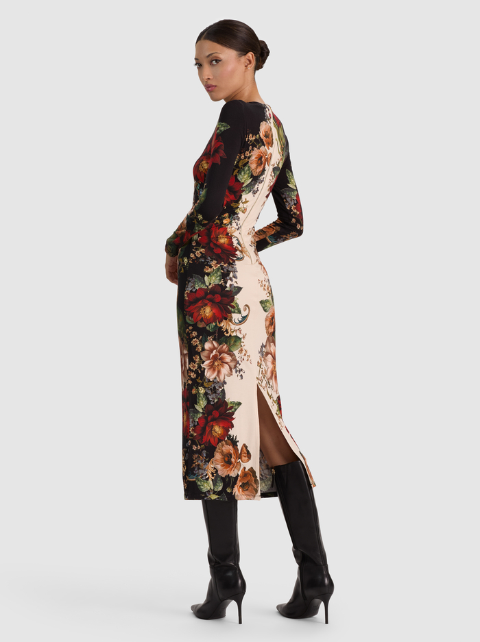 DELORA MIDI DRESS - FLORAL RADIANCE image 2 - ALICE + OLIVIA