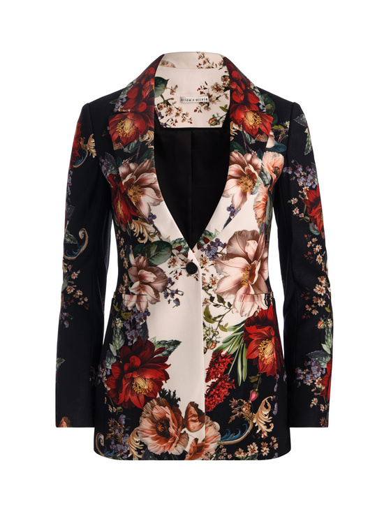 FLORAL RADIANCE-BREANN FITTED BLAZER