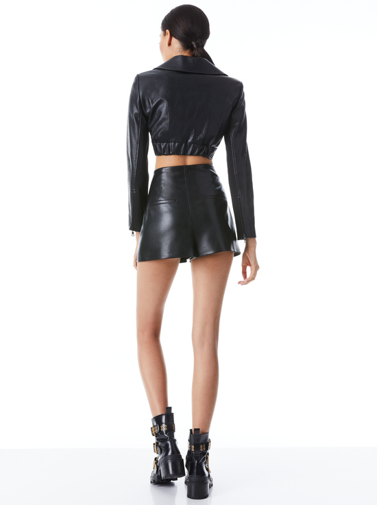 BLACK-YARDLEY VEGAN JACKET