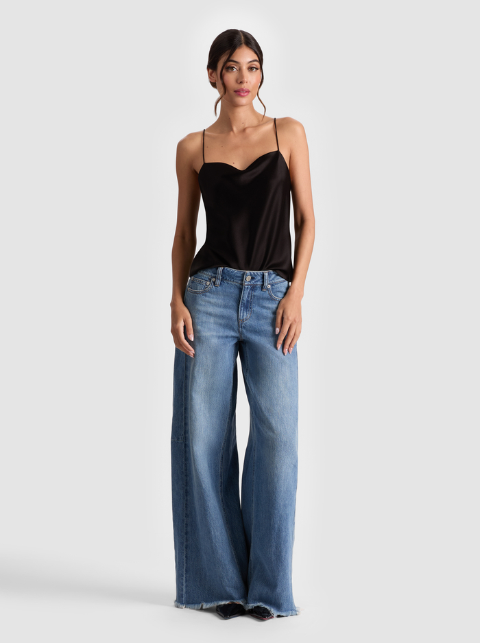 HARMON SLIP TANK - BLACK image 1 - Alice And Olivia