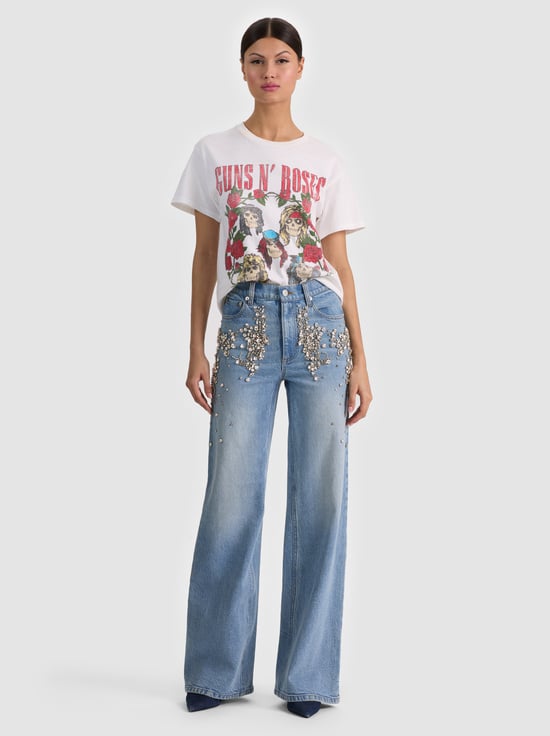 CELINE VINTAGE-CHIC EMBELLISHED JEAN