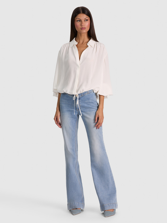 MARGAUX TIE FRONT BLOUSE