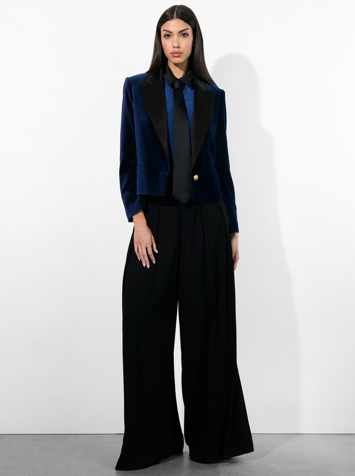 DEVYN VELVET BLAZER - MIDNIGHT BLUE image 1 - Alice And Olivia