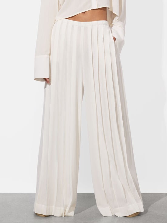OFF WHITE-JENNA PLEATED PULL ON PANT