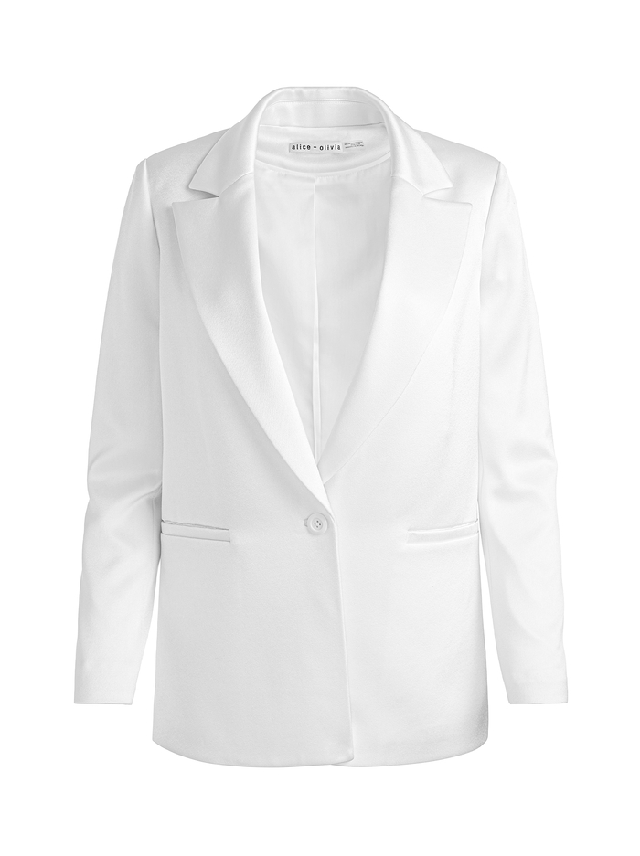 DENNY BOYFRIEND BLAZER - OFF WHITE image 5 - Alice And Olivia
