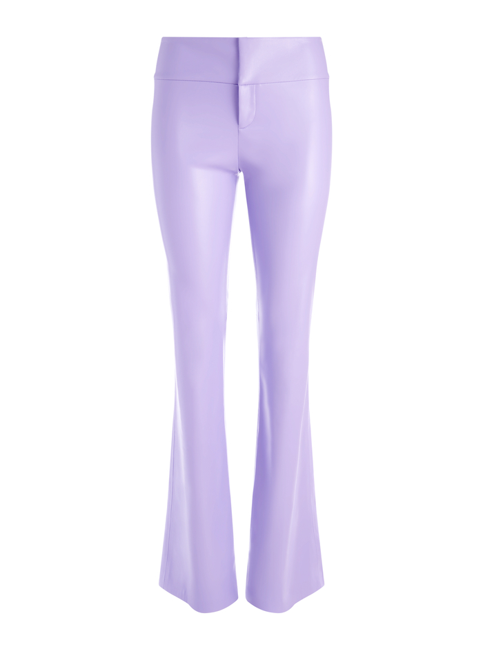 OLIVIA VEGAN LEATHER BOOTCUT PANT - LAVENDER image 5 - ALICE + OLIVIA
