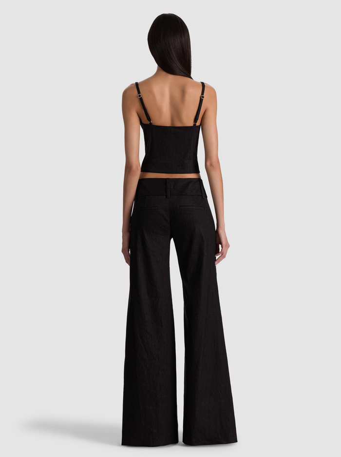 KELCEY LINEN VEST - BLACK image 3 - ALICE + OLIVIA