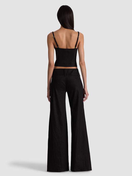 BLACK-KELCEY LINEN VEST