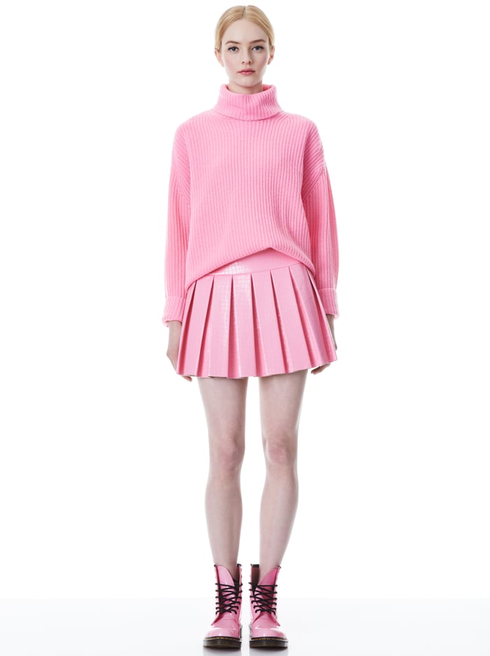 NORMA TURTLENECK PULLOVER SWEATER - PRIMROSE image 2 - Alice And Olivia