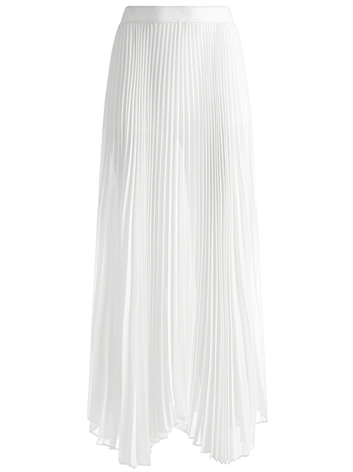 KATZ PLEATED MAXI SKIRT - OFF WHITE image 5 - Alice And Olivia