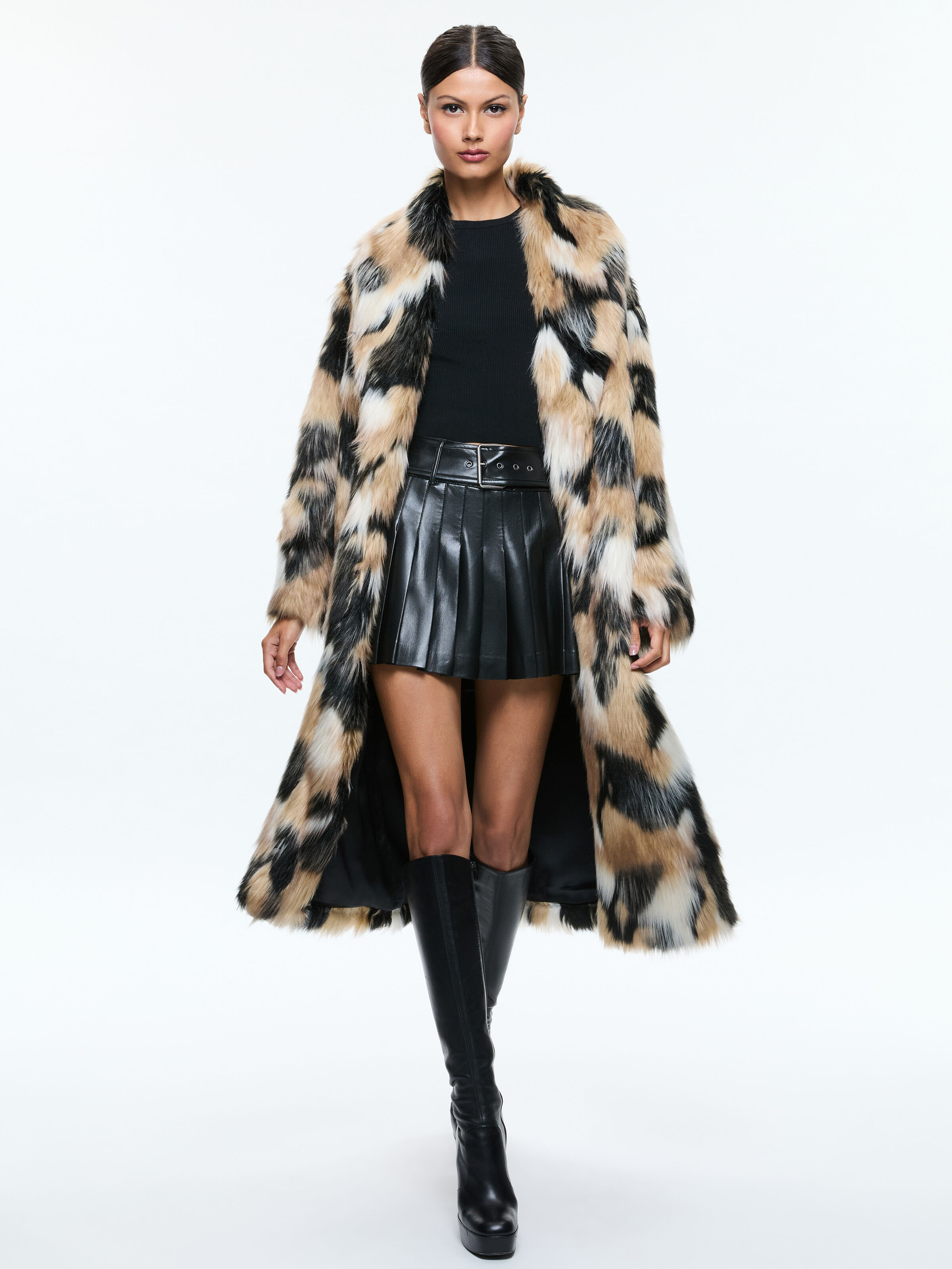 Alice and olivia faux fur jacket outlet